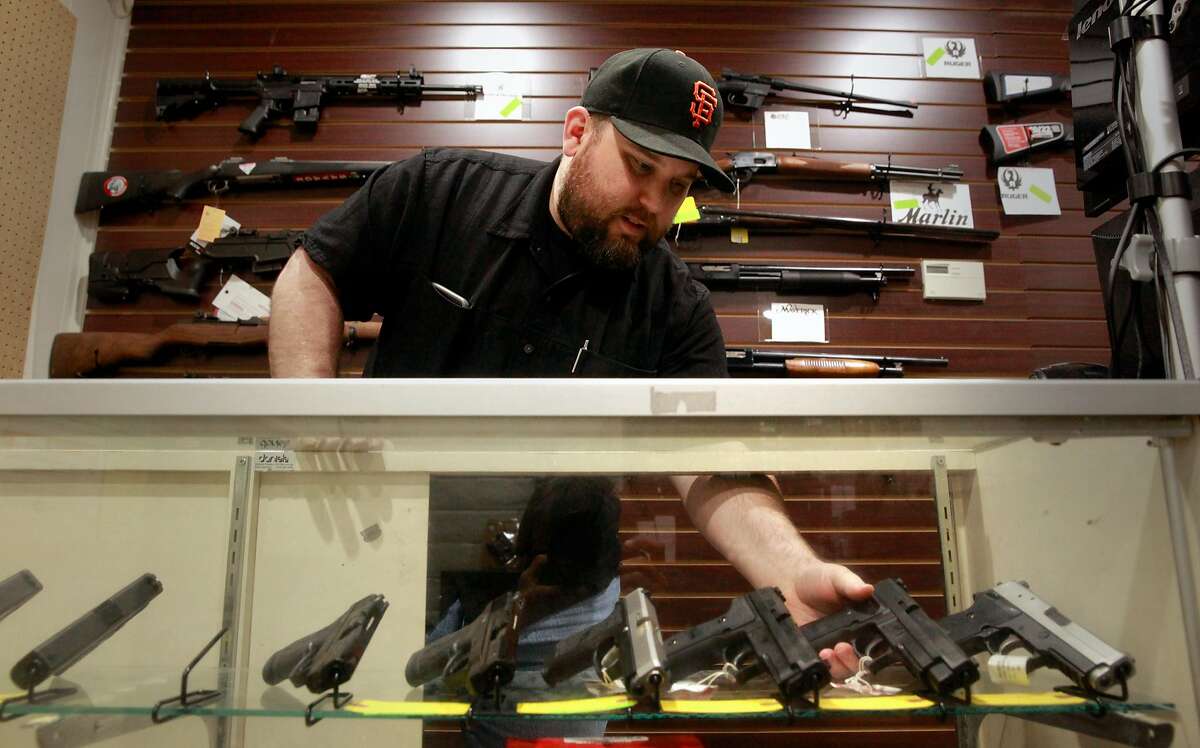 Todd Settergren of Setterarms gun shop, on Friday Jan. 13, 2017, in Walnut Creek, Ca. Settergren says California gun laws have gone too far and he welcomes the chance that the federal government under the Trump administration will ease restrictions on concealed carry permits and specific weapon bans.