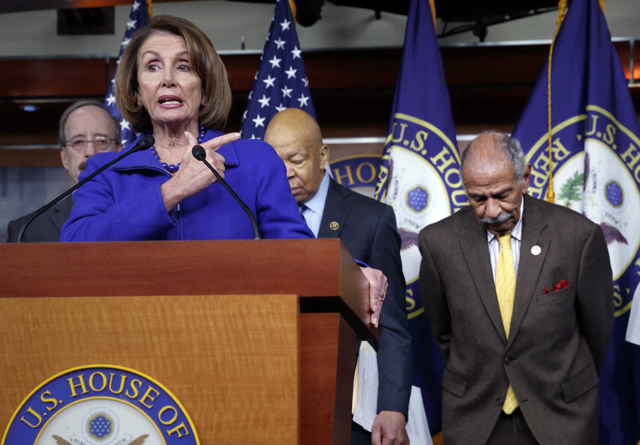 Conyers lawyer Nancy Pelosi 'sure as hell' won't be the one to make