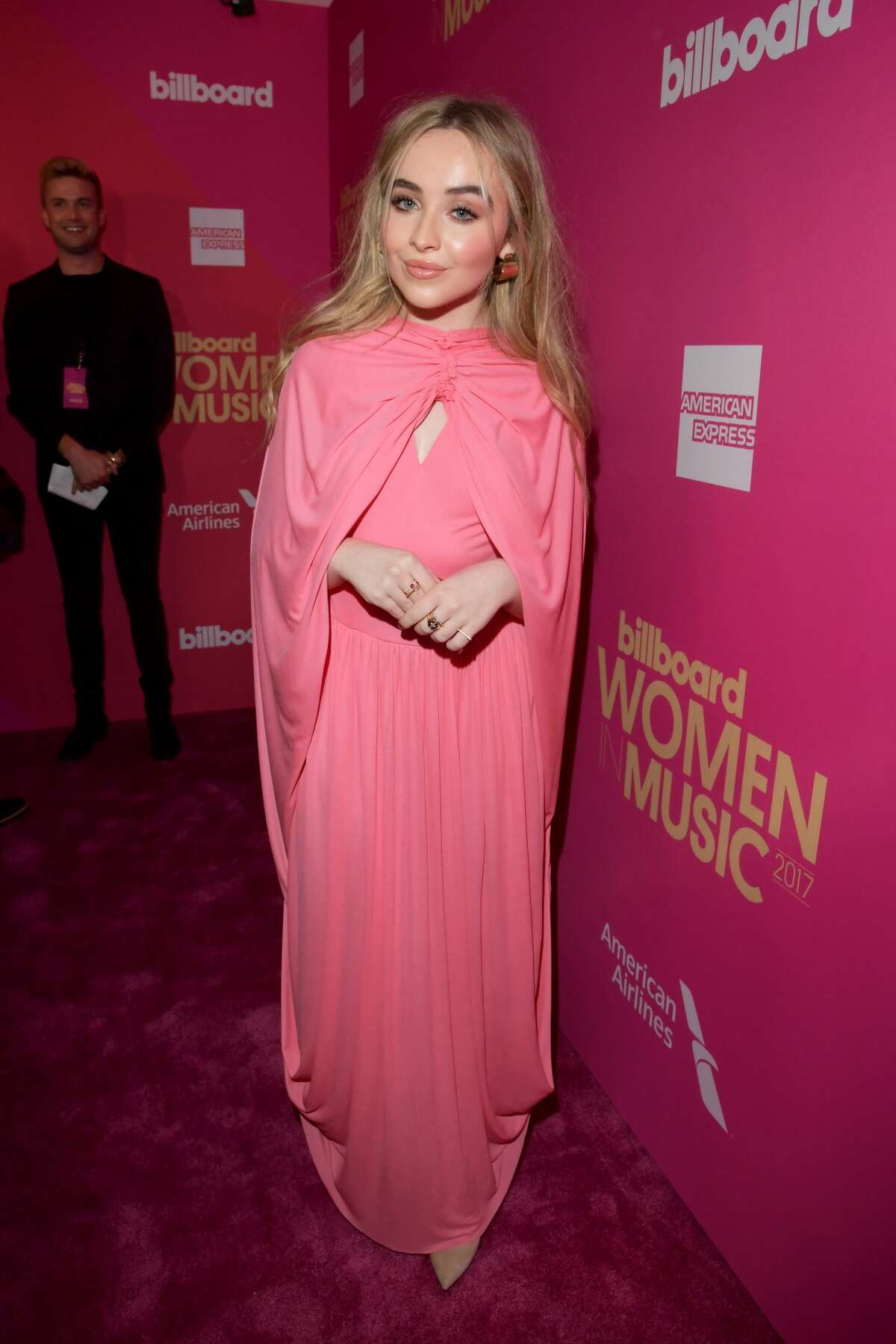 Worst: Sabrina Carpenter looks like the Bubble Tape inside of its pink plastic container. 
