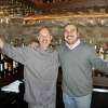 Miguel Angelo D’Onofrio and Massimo Tabacco at the recently rebranded Bar Lupa in Westport.