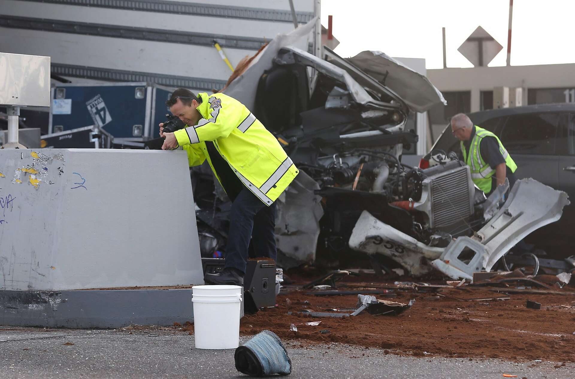 Bay Bridge tollbooth leveled in deadly weekend crash remains closed
