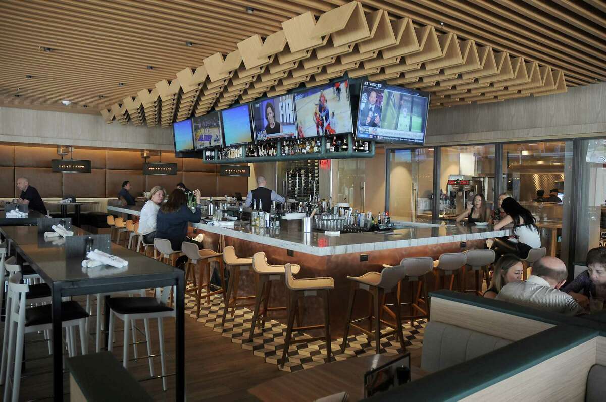 The upstairs bar at Moxie's Grill & Bar in Westheimer on Thursday, November 30, 2017. (Dave Rossman Photo)
