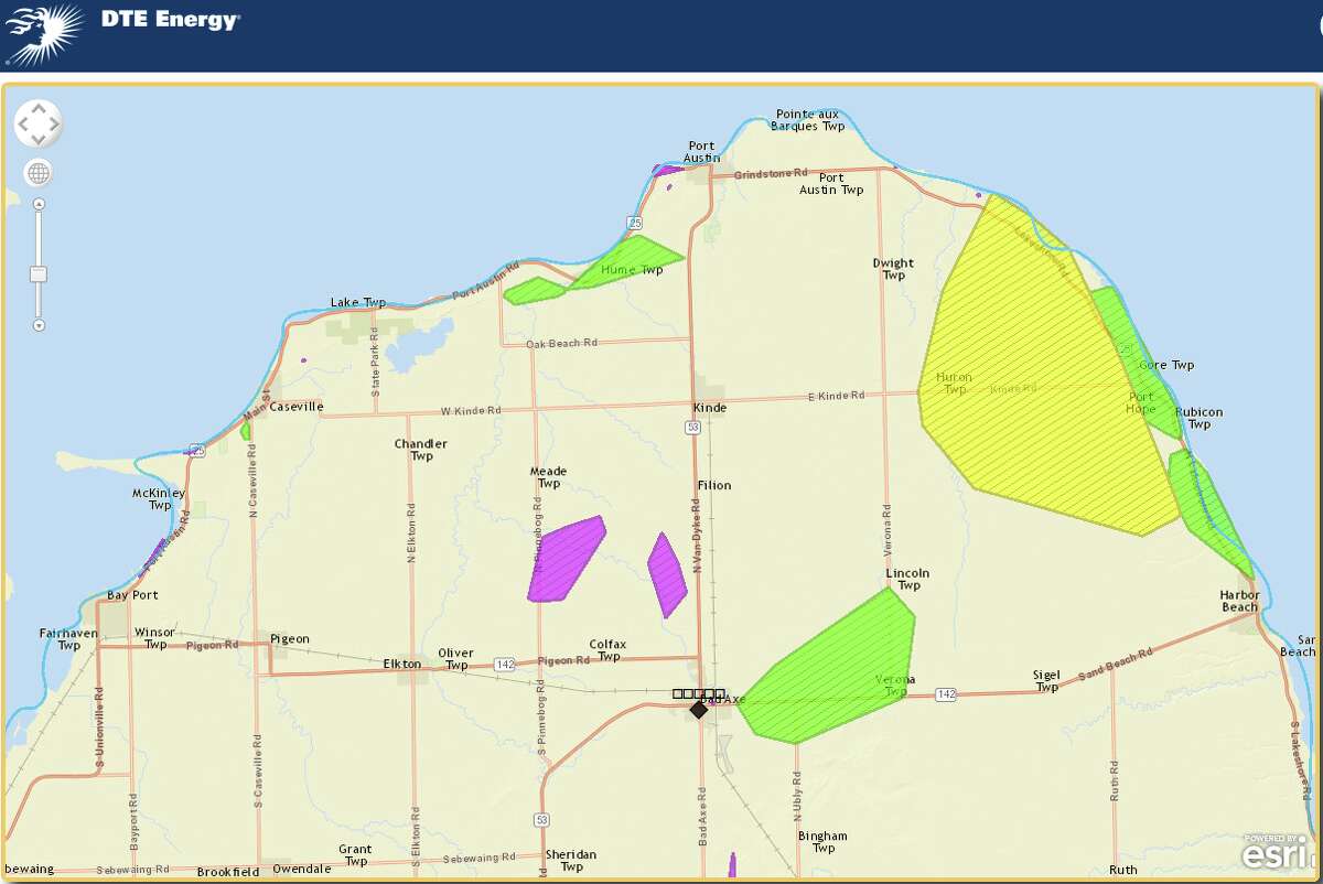 A dozen Huron municipalities without electricity