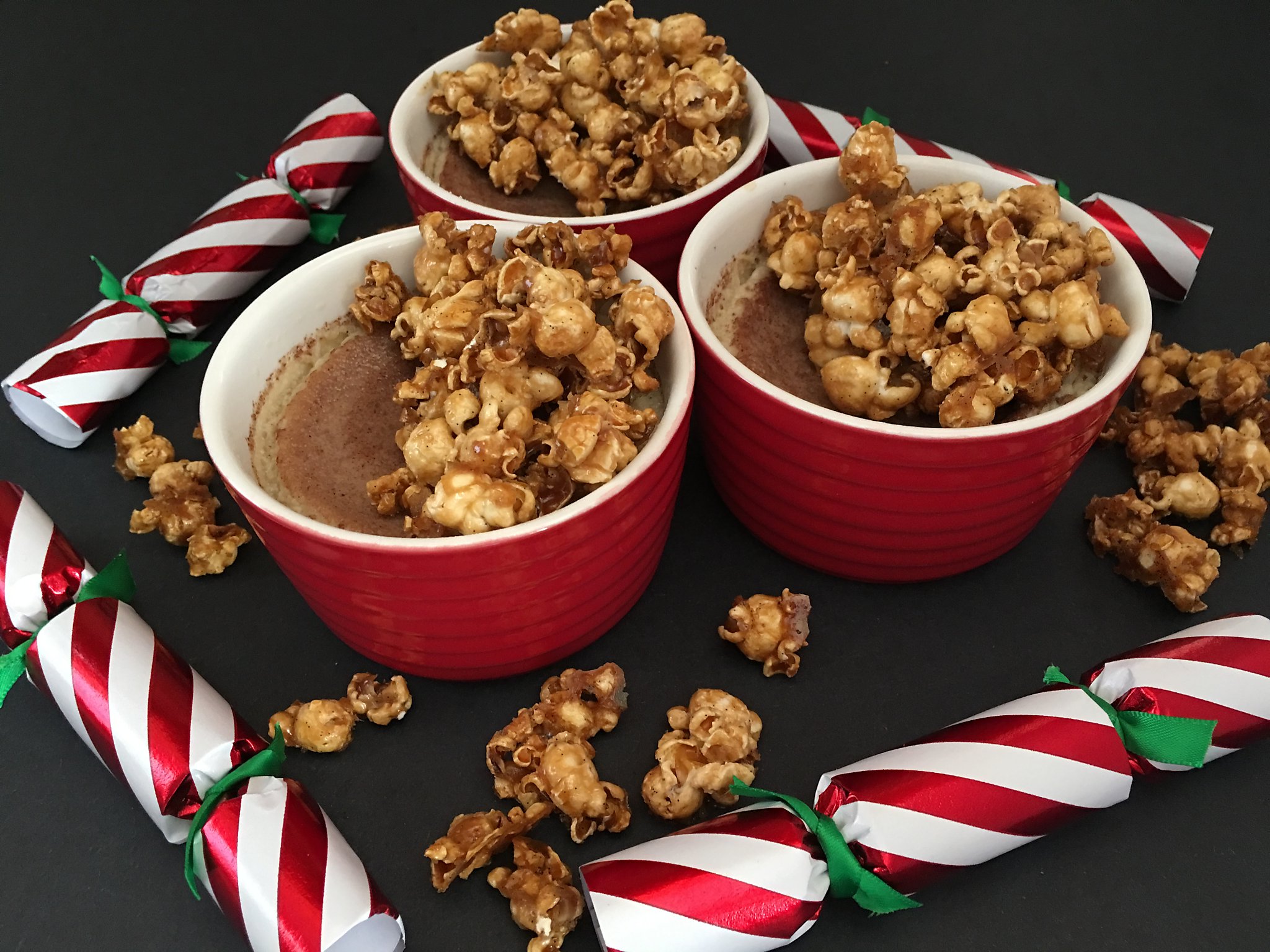 Recipe The Saratoga’s Eggnog Custard With RumCaramel Popcorn