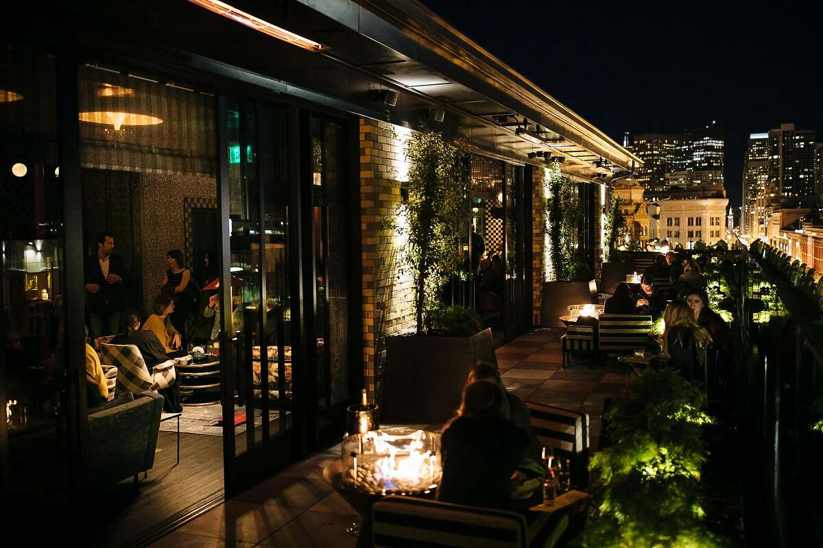 Charmaine's outdoor patio in the Proper Hotel in San Francisco, Calif. Monday, December 4, 2017.