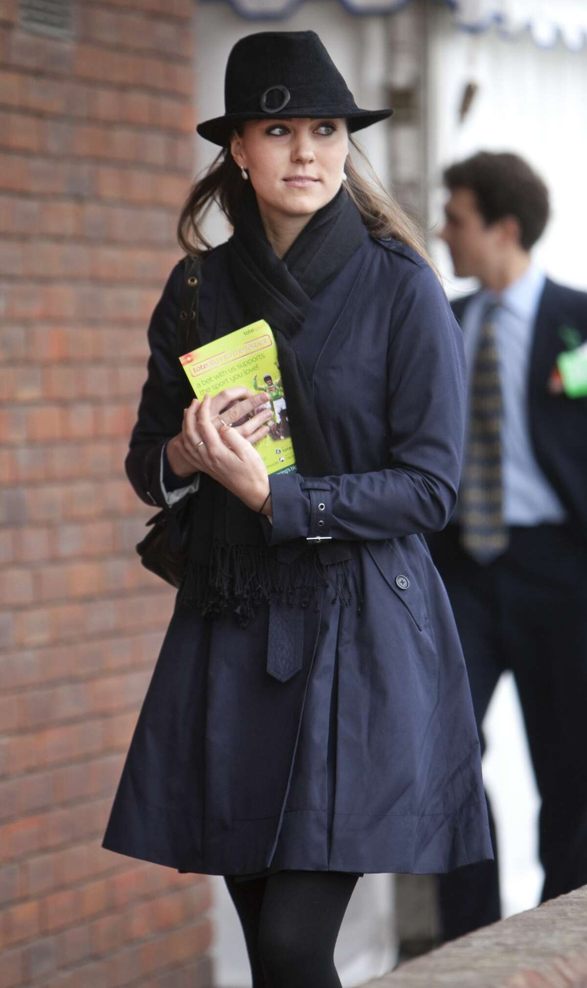 Kate Middleton Attends a festival At Cheltenham Race Course in 2008.