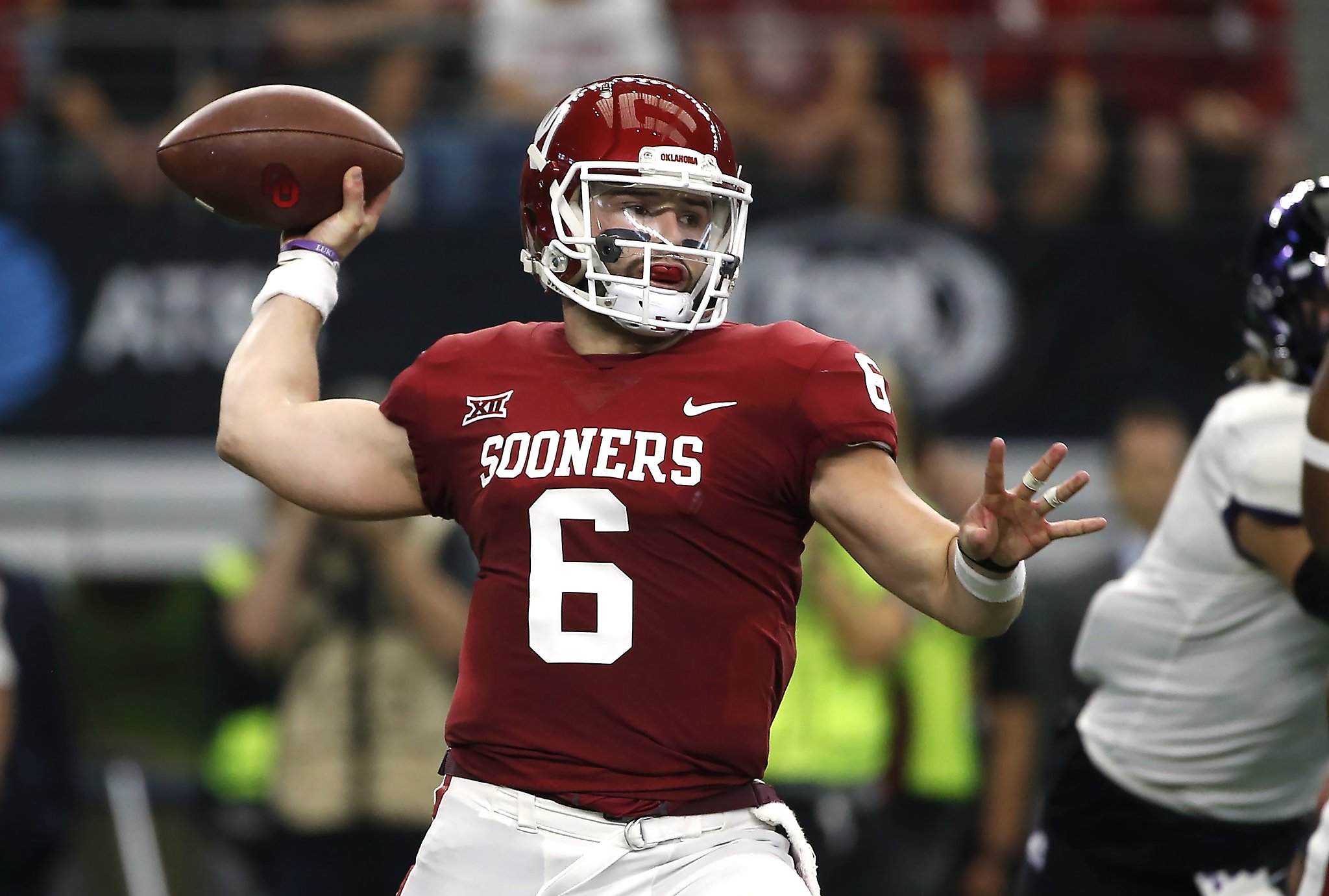 Oklahoma’s Baker Mayfield is the favorite for the Heisman Trophy.