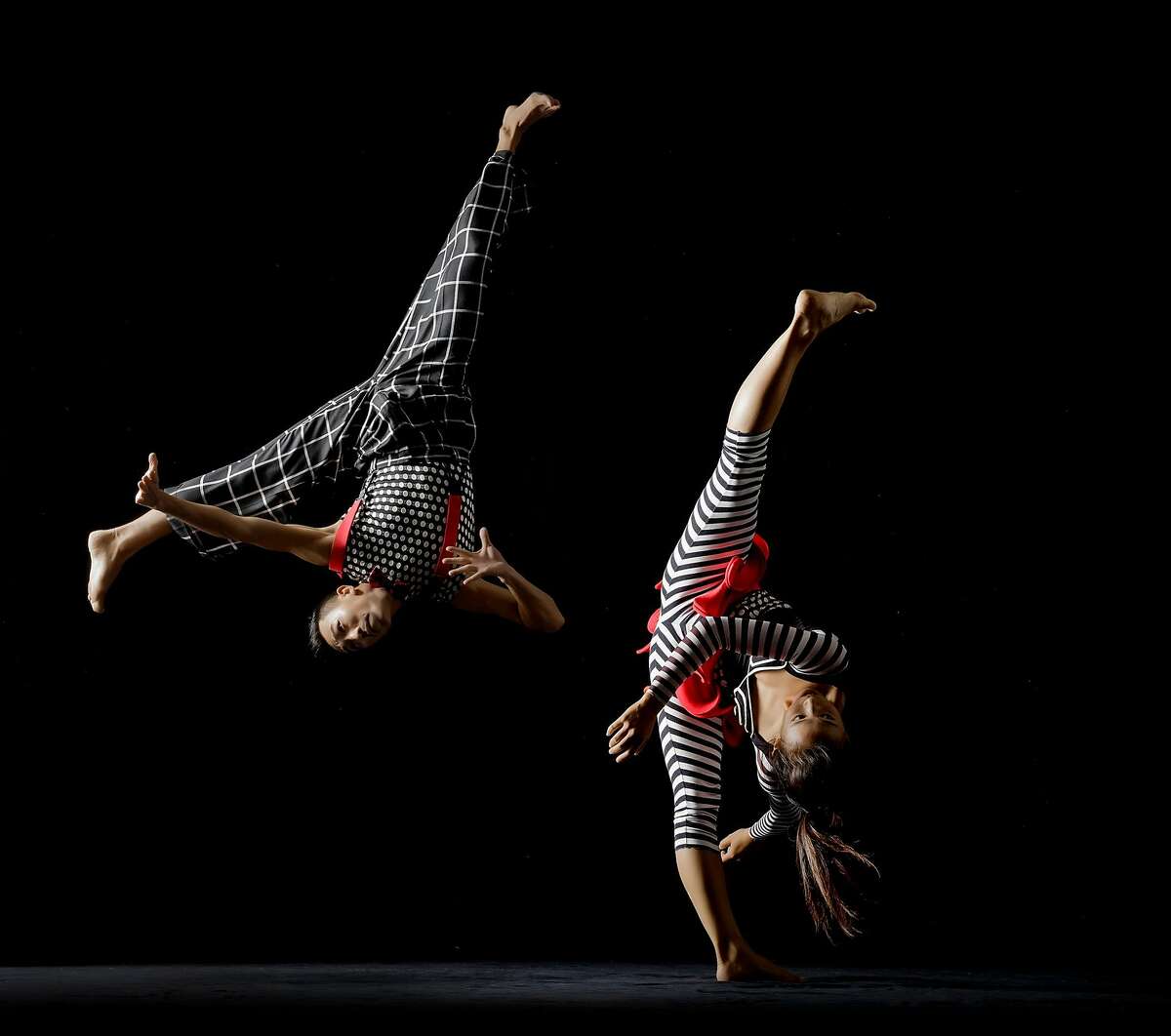 Haiou Wang and Michele Wong Nol Simonse in Garrett + Moulton Productions� new "Zingo," on stage Dec.14-16 at ODC Theater in San Francisco. Photo: RJ Muna
