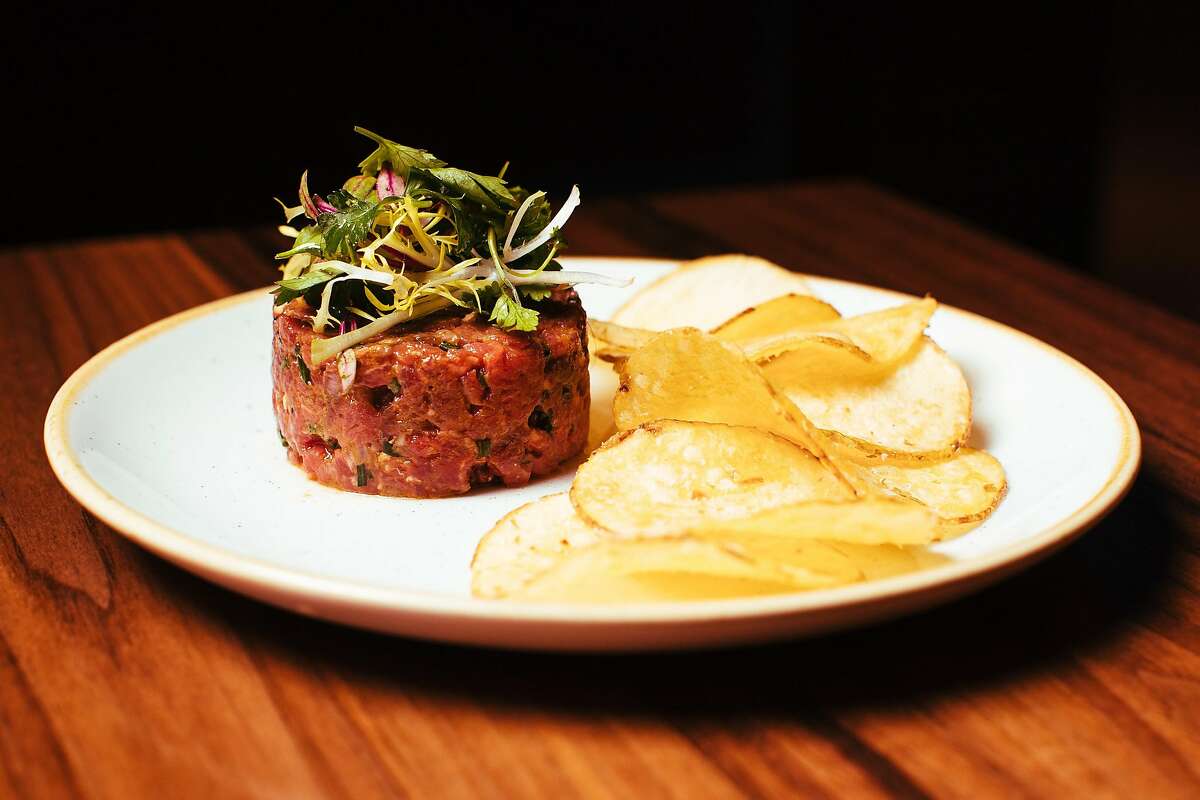 Beef Tartare photographed at Son's Addition in San Francisco, Calif. Monday, December 4, 2017.