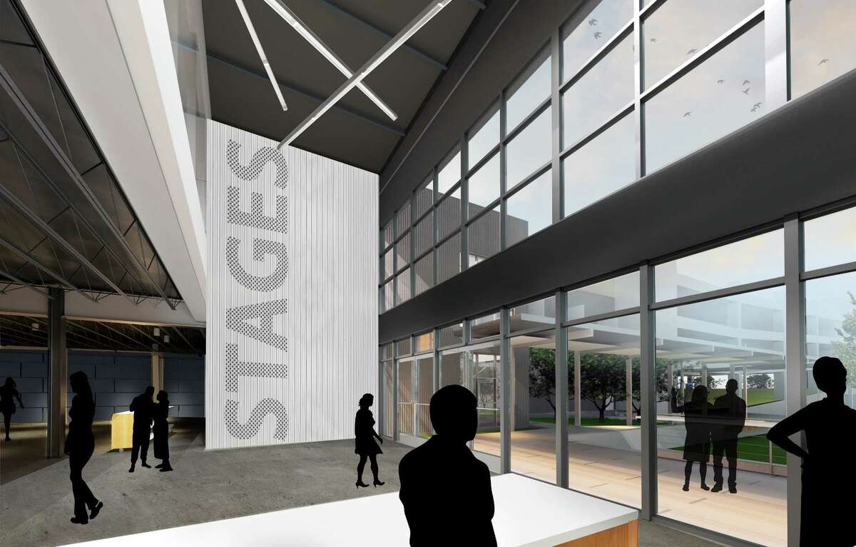 Most areas of Stages Repertory Theatre, like the lobby, will grow.
