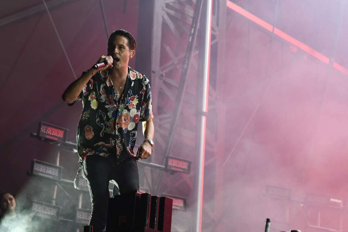 G-Eazy performs at Free Press Summer Fest in Houston TX on June 3, 2017