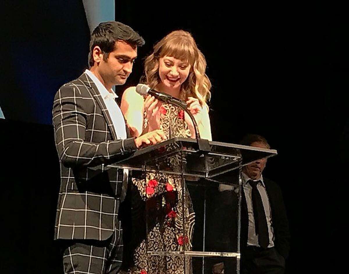 Kumail Nanjiani and Emily Gordon at SFFILM Awards Night, 2017