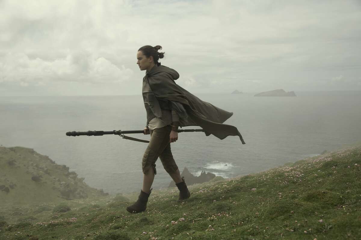 Daisy Ridley as Rey  in a still image from "Star Wars: The Last Jedi."