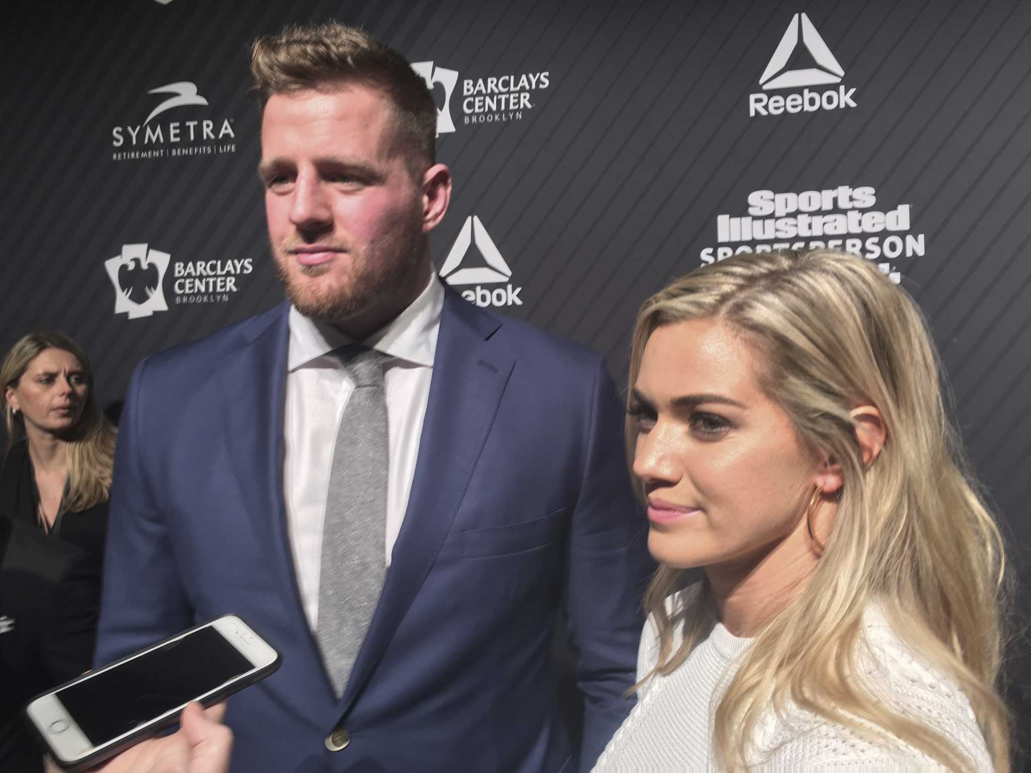 Houston Texans Icon J.J. Watt, Wife Kealia Ohai Welcome First