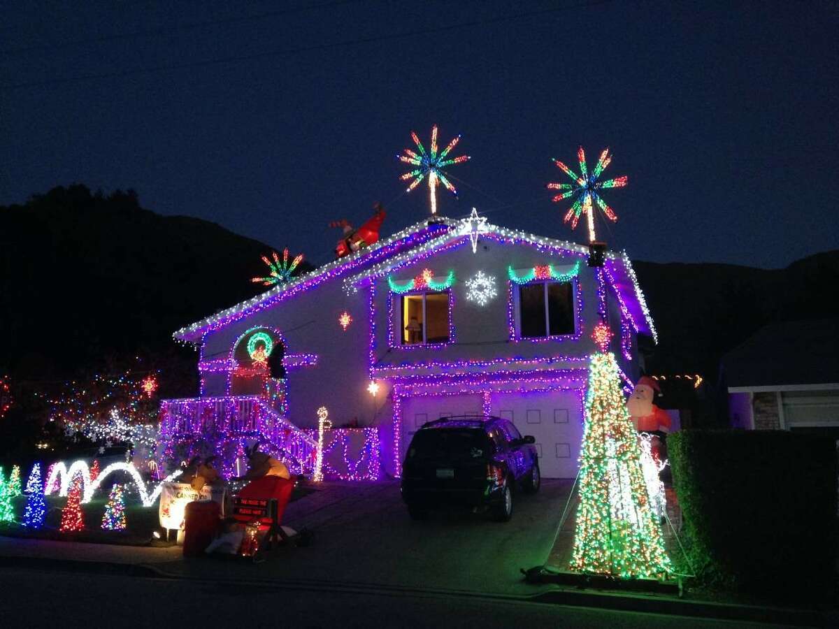 1260 Rainier Ave., Pacifica, San Mateo County, 94044 This Pacifica house has 35,000 LED lights programmed to music broadcast on 90.1 FM. There are also speakers in the yard. The family recently added two 18-foot RGB pixel trees.