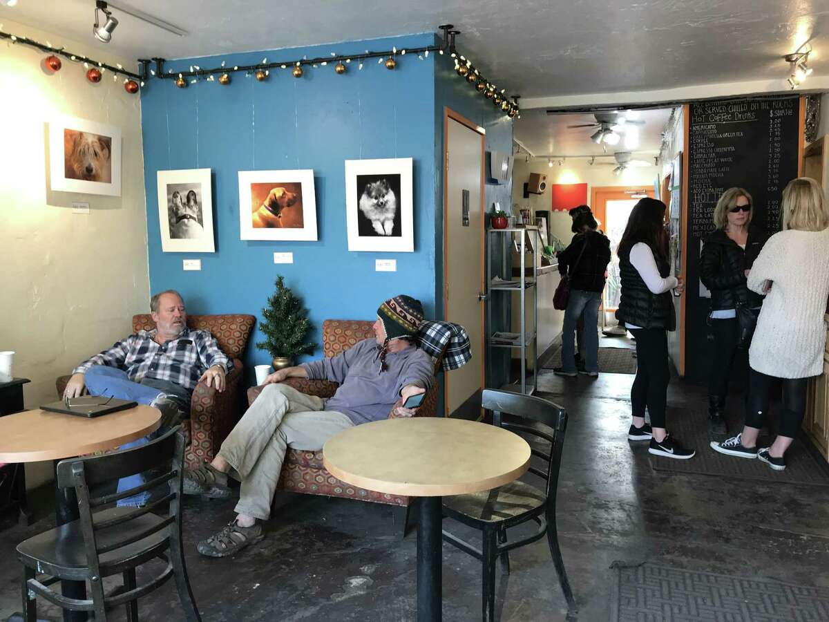 Ventura County flames sweep past one end of tiny Ojai, coffee pours again