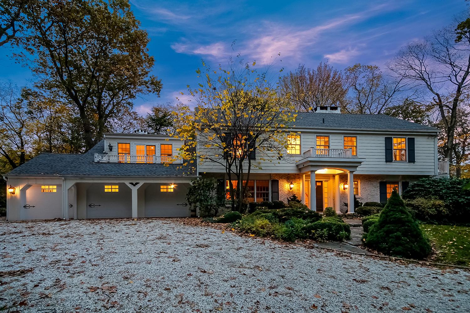 On the Market / Private Darien home features five bedrooms