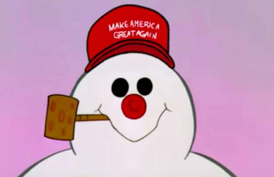 Colbert S Frosty The Snowman Turns Awfully Racist Under New Maga Cap ‘white Power Video