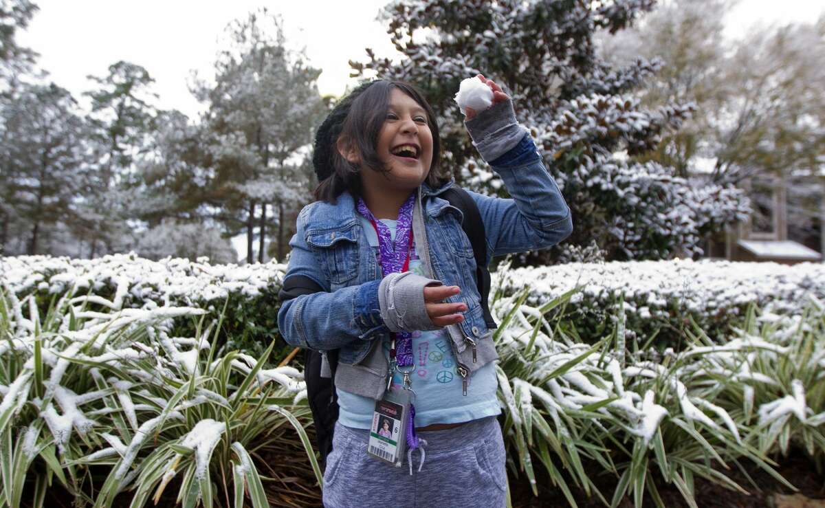 You're not going crazy. It might actually snow in Houston.