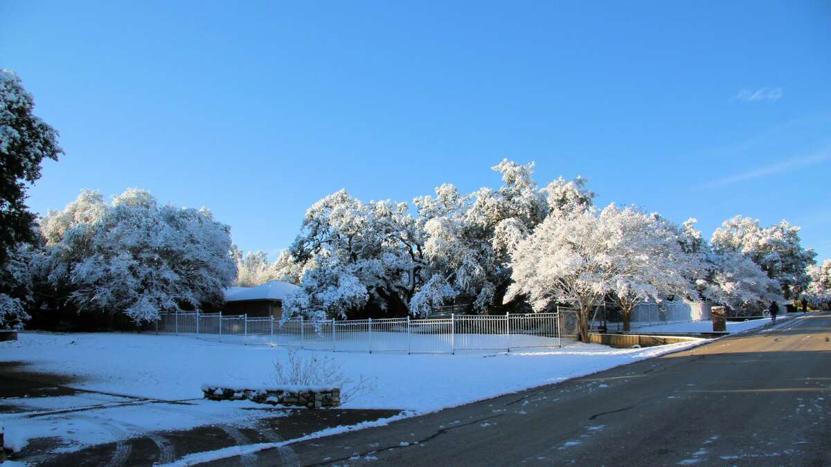 Snow makes rare appearance in San Antonio