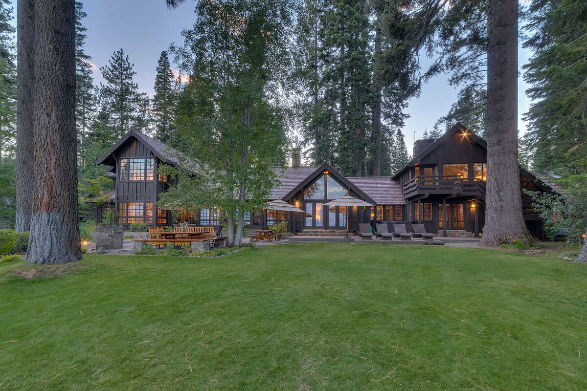 Brushwood Estate in North Lake Tahoe sits on 6.2 acres with 400 feet of lake frontage.
