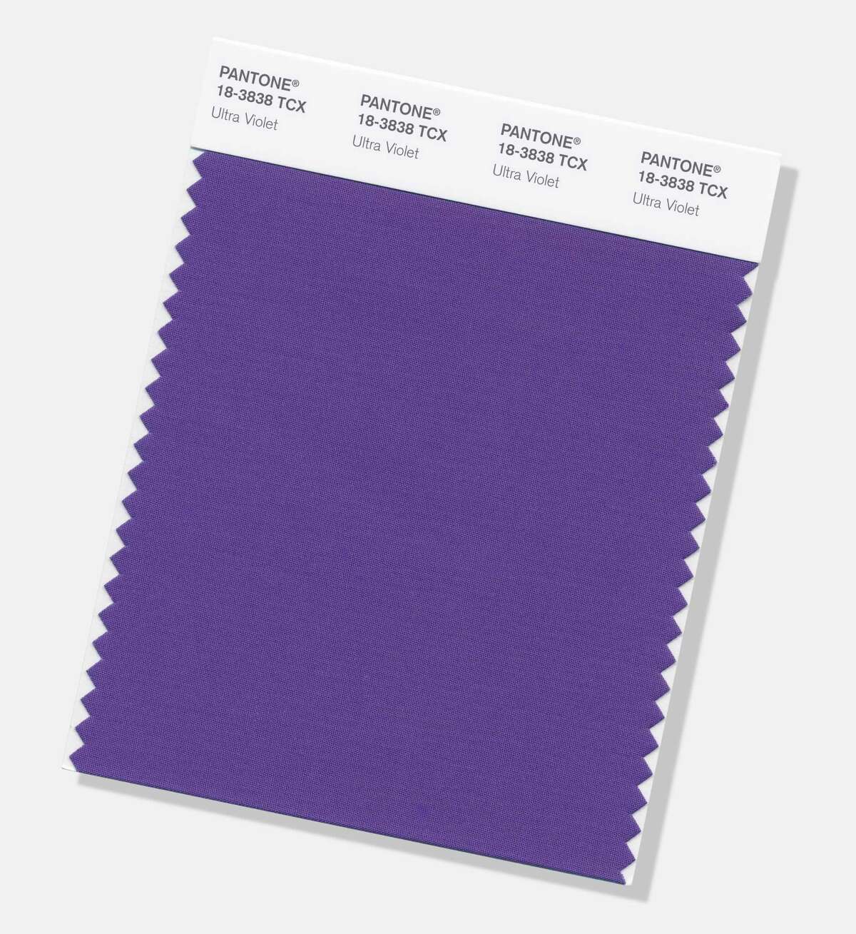 2018: Ultra Violet This image provided by the Pantone Color Institute shows the Pantone Color of the Year for 2018, called "Ultra Violet." The color experts at the Carlstadt, New Jersey-based Pantone say the deep purple shade was chosen to evoke a counterculture flair, a grab for originality, ingenuity and visionary thinking. Ultra Violet follows Pantone's 2017 Color of the Year, "Greenery." (Pantone Color Institute via AP)
