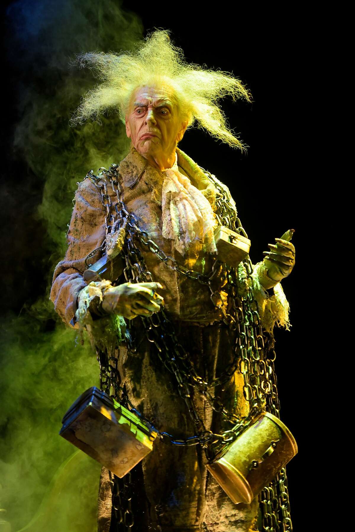 Ken Ruta as the Ghost of Jacob Marley in American Conservatory Theater's "A Christmas Carol."