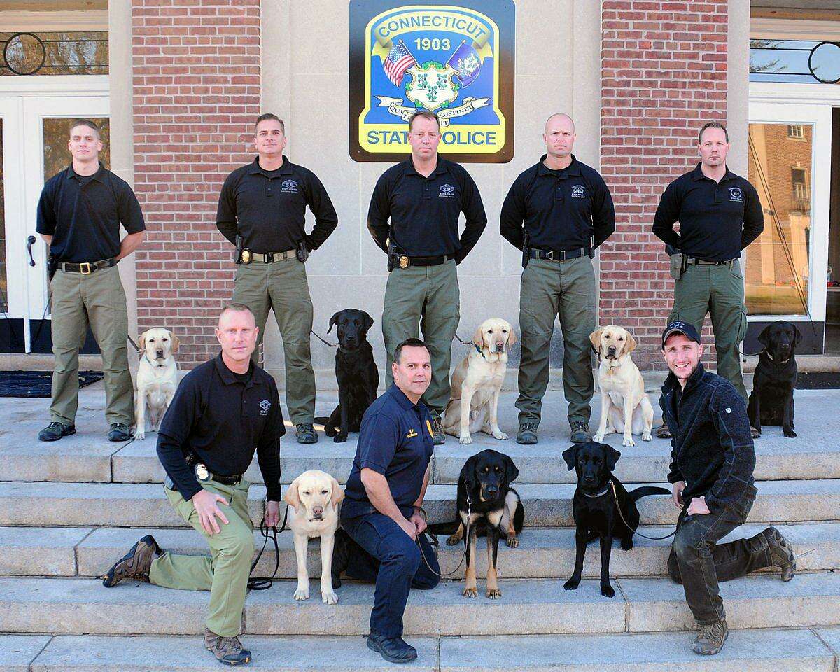 Eight Connecticut State Police K9 teams graduated on Dec. 8, 2017.