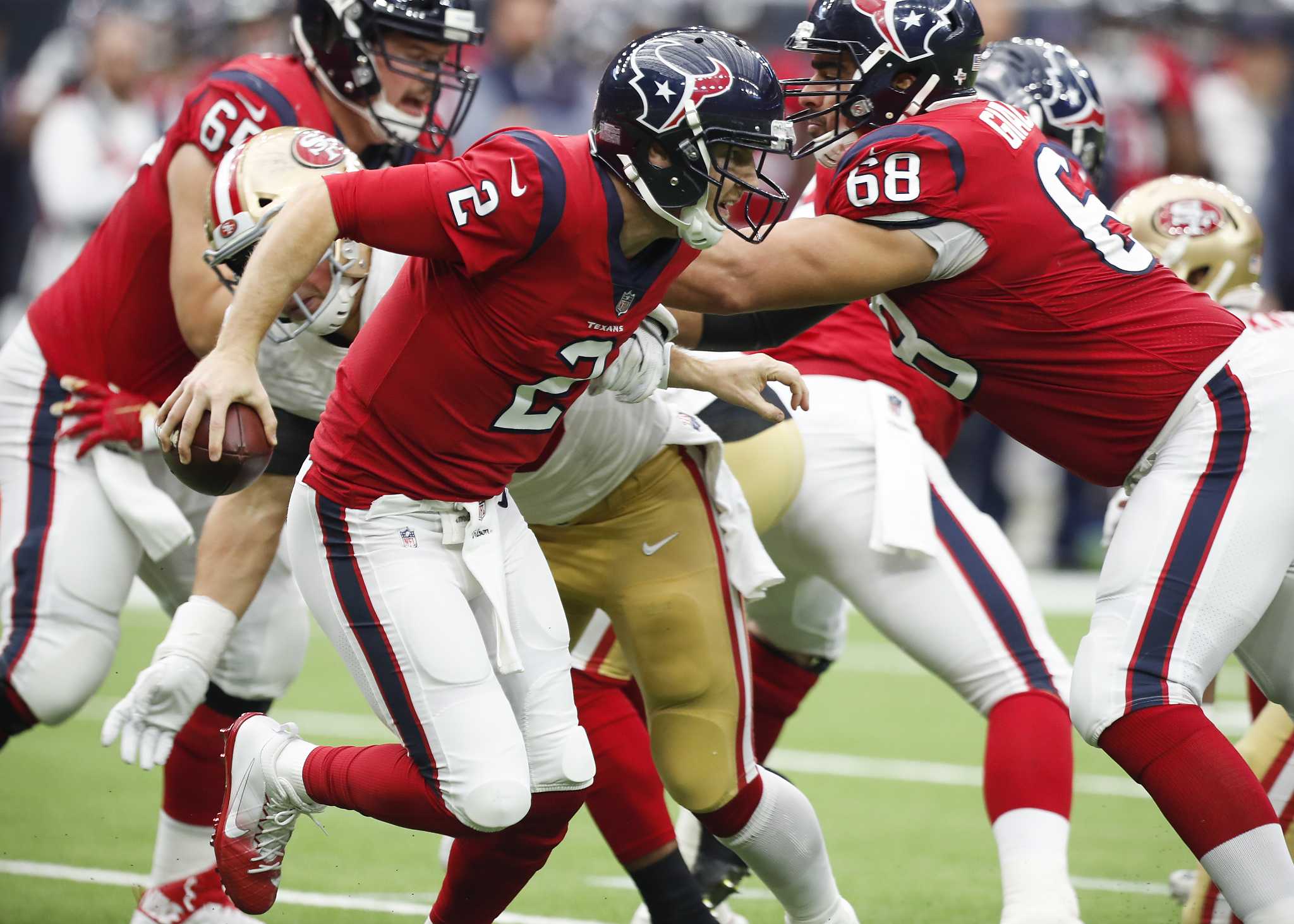 Texans promote QB Taylor Heinicke, cut Chunky Clements