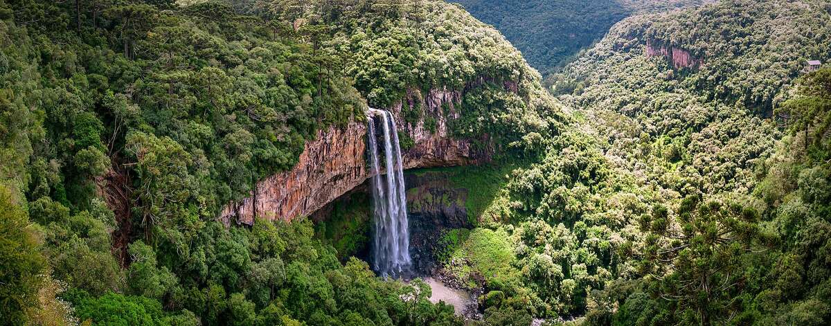 Caracol Falls in Canela, Brazil.