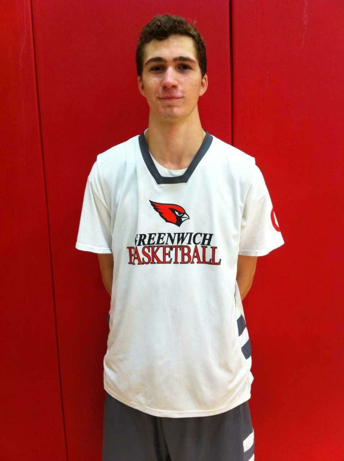 Matt Robins is a senior captain on the Greenwich High School boys basketball team.