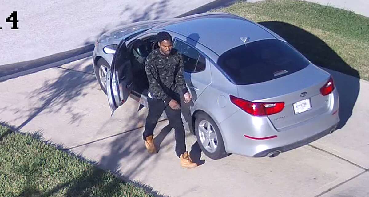 A package thief was caught on surveillance video tripping over himself while stealing a box from the front of a Houston home Dec. 8. It appears on the surveillance images that the package was too heavy for him.