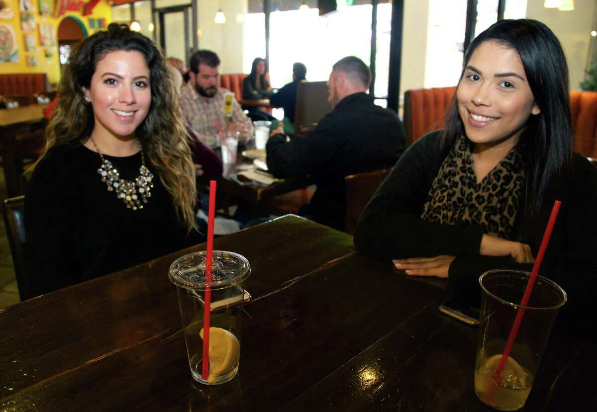 Maria Ochoa and Delicia Tejeda get together at Pam’s Patio Kitchen.