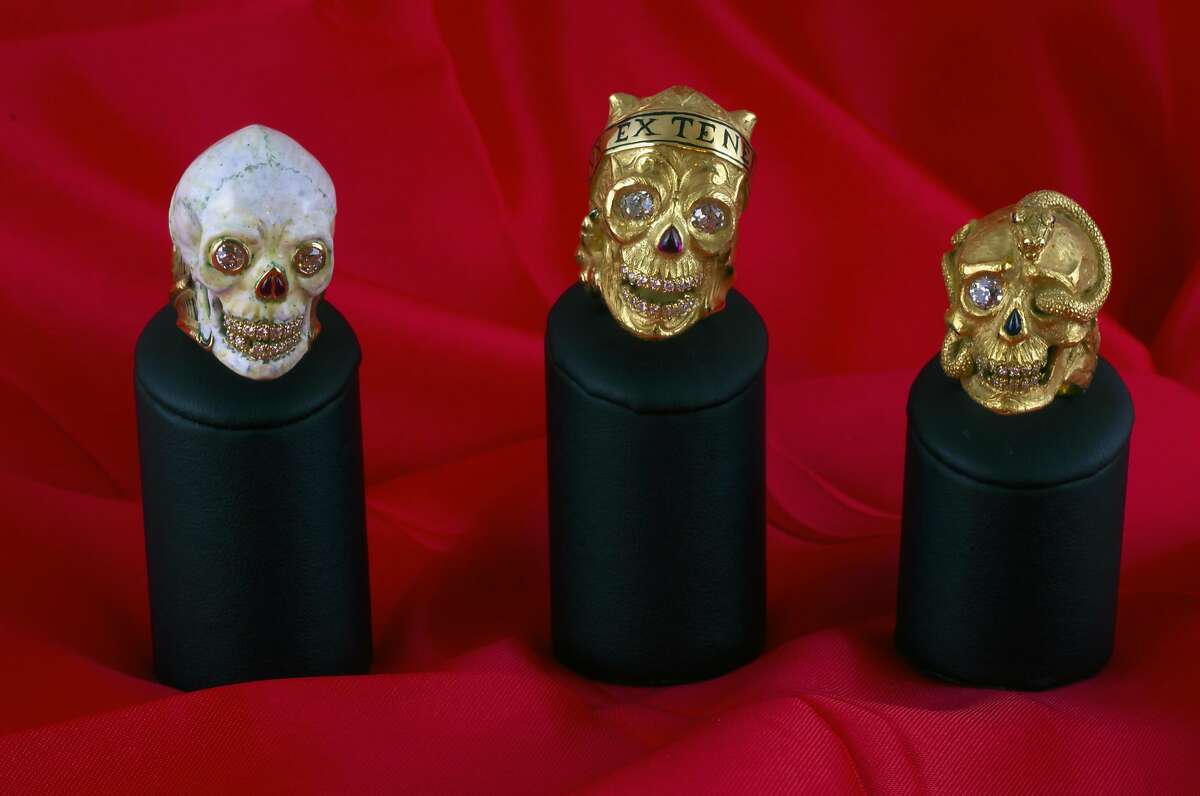 Macabre jewelry from the Italian house of Codognato is featured in a new show, "Memento Mori," at the Serge Sorokko Gallery, 361 Sutter St., San Francisco, opening Dec. 14, 2017 through January 2018.