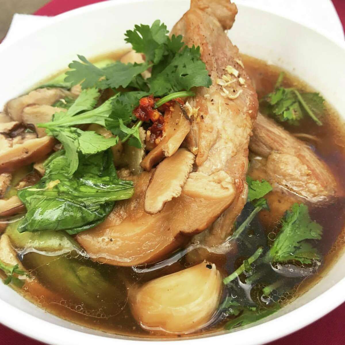 Bak Kut Teh (pork bone noodle soup) will be served at Sing, a new Singaporean-inspired restaurant opening in the Garden Oaks/Oak Forest neighborhood in spring 2018.