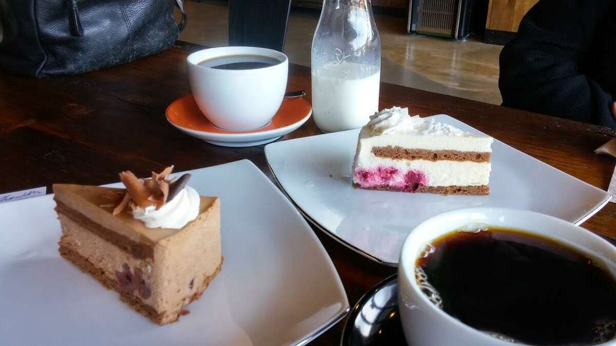 Our coffee and pastry at Cafe Dolce.