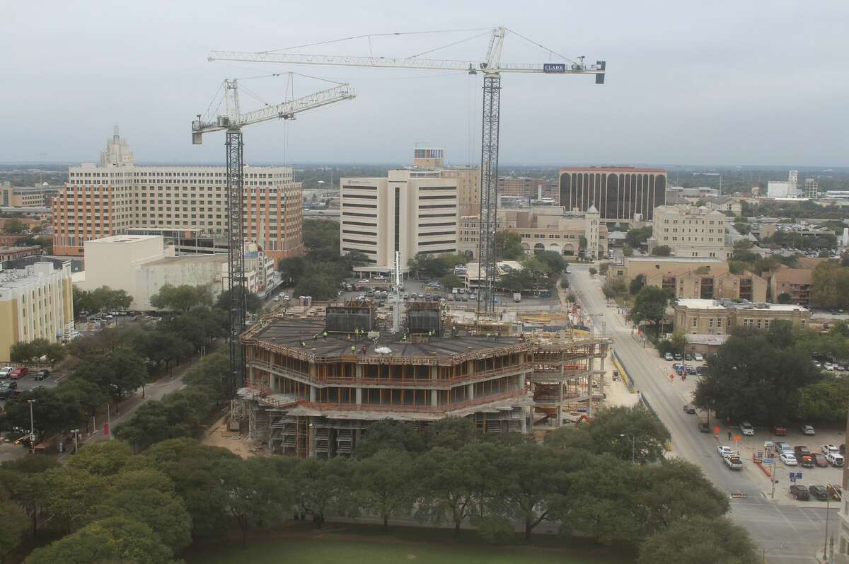 Timelapse construction photos show progress of downtown San Antonio's