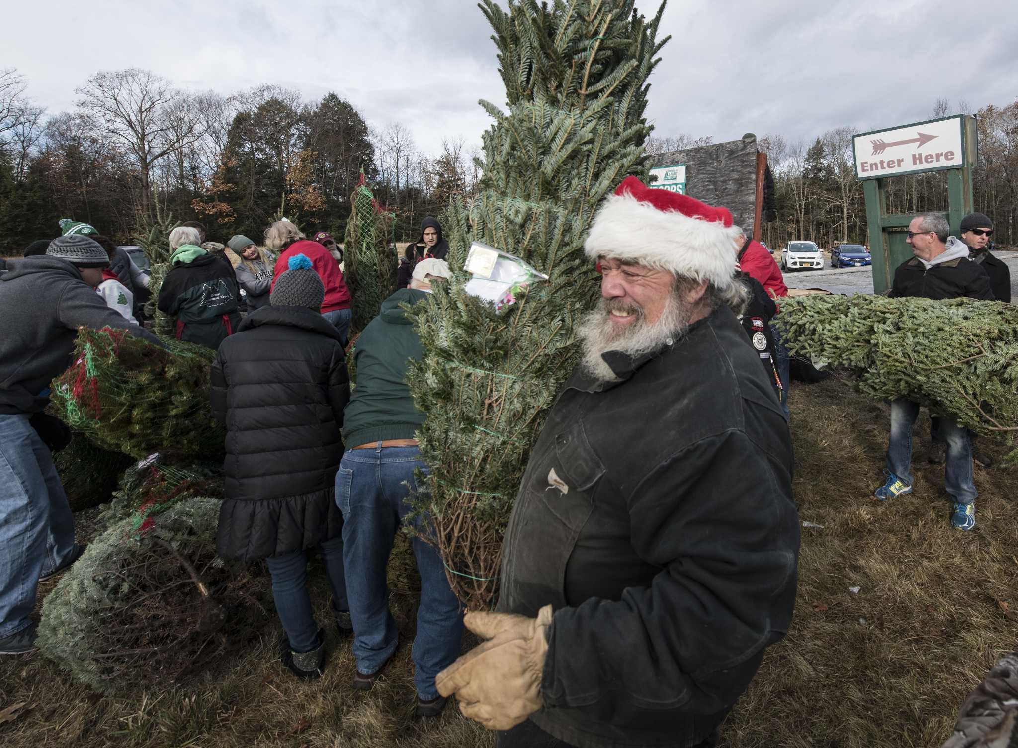 Military, local tree farm shipping trees to troops