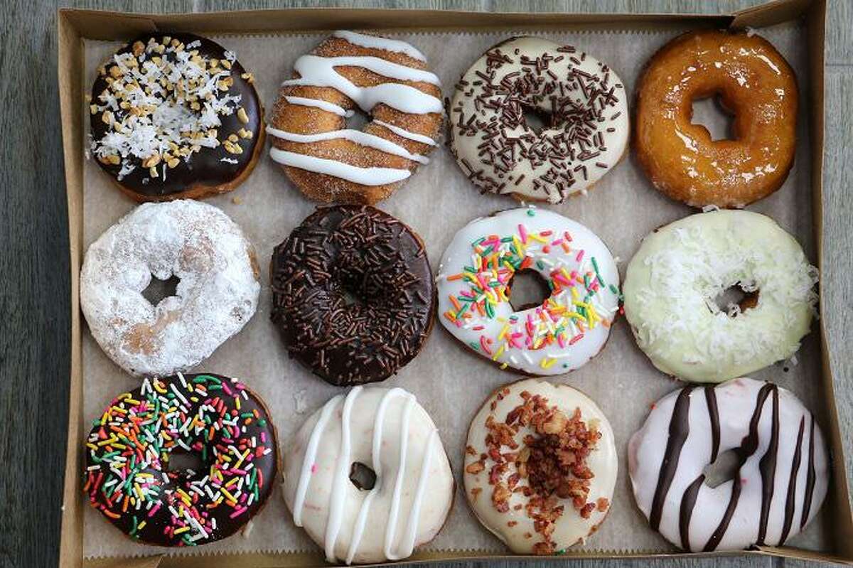 An assorted dozen from Duck Donuts.