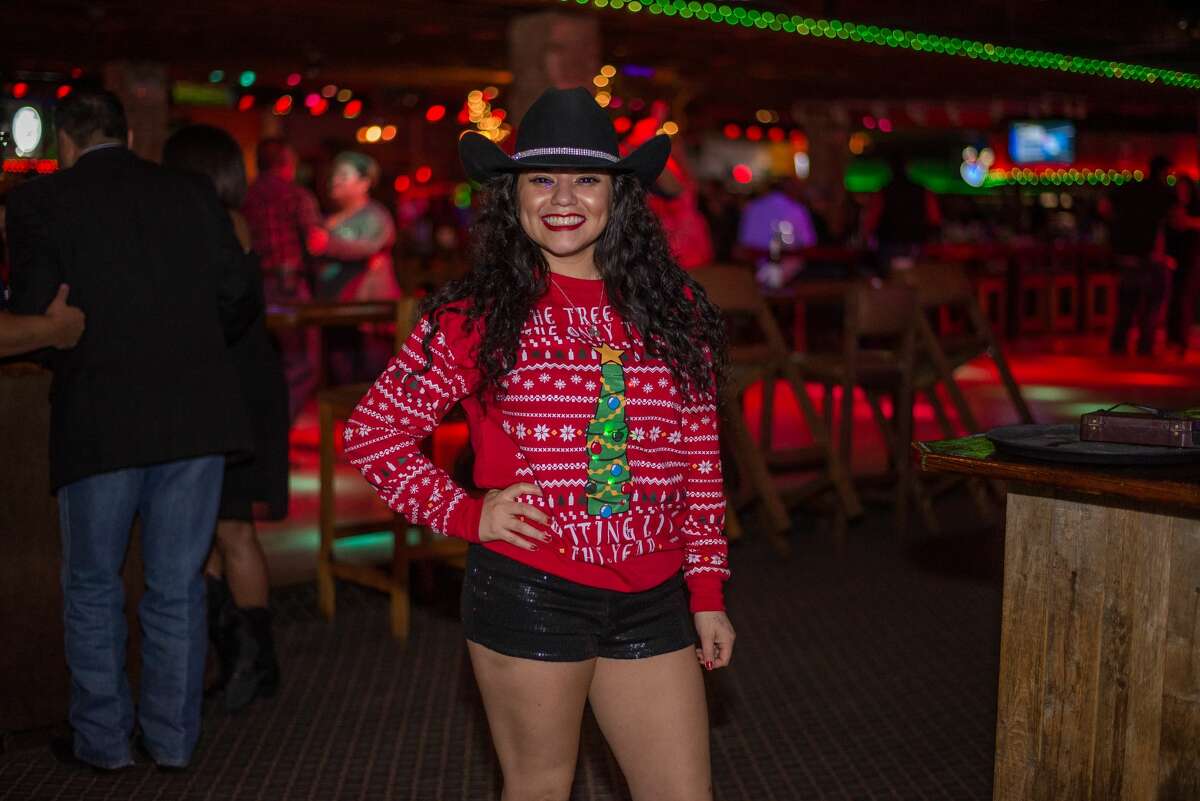 Ugly Christmas sweaters were the order of the night at Midnight Rodeo Friday, Dec. 16, 2017.