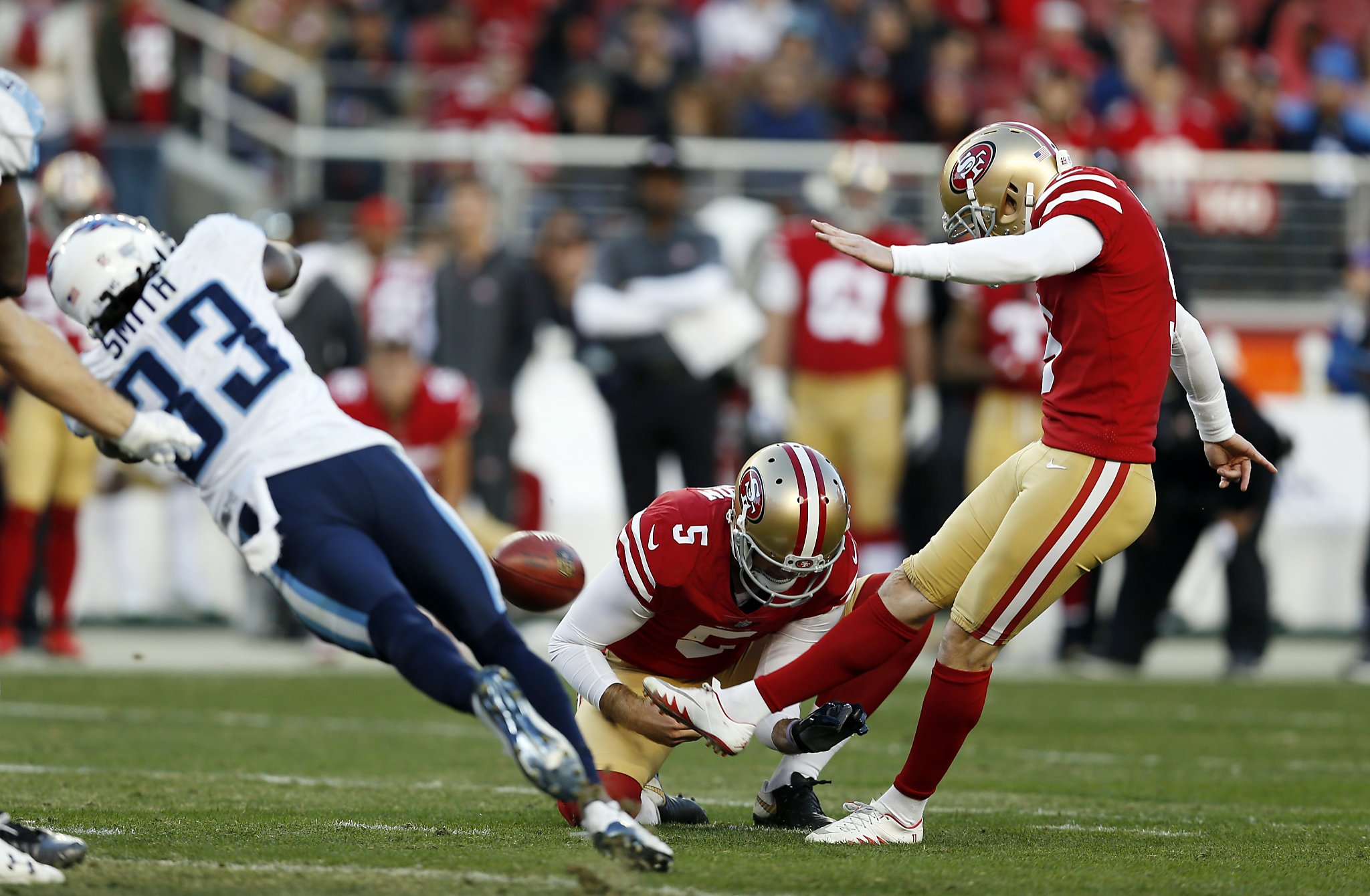 49ers placing kicker Robbie Gould on injured reserve