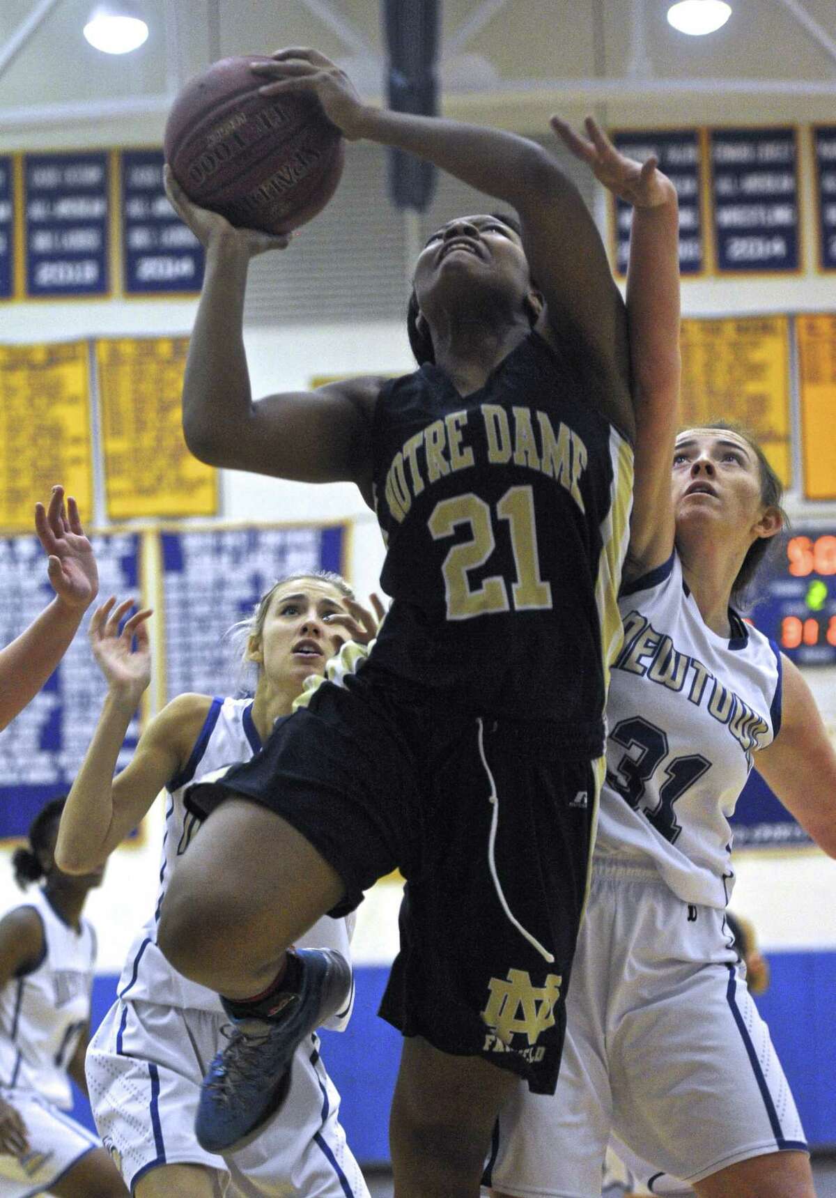 Notre Dame-Fairfield forward Gabby Joseph averaged 15 points and 10 rebounds last season for the Lancers.