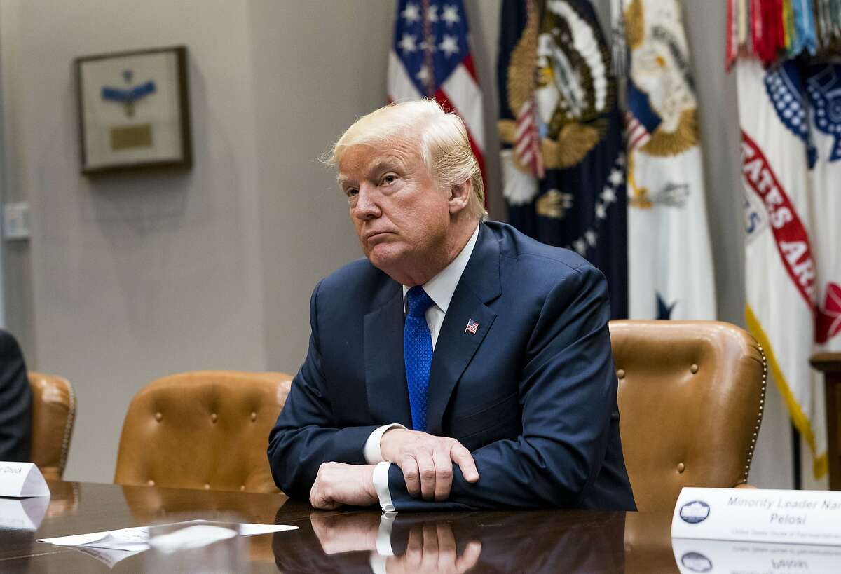 President Donald Trump during a meeting with lawmakers at the White House in Washington, Nov. 28, 2017. Trump shared videos supposedly portraying Muslims committing acts of violence on Twitter early Wednesday morning. He retweeted the video posts from an ultranationalist British party leader, Jayda Fransen, who has previously been charged in the United Kingdom with �religious aggravated harassment,� according to news reports. (Doug Mills/The New York Times)