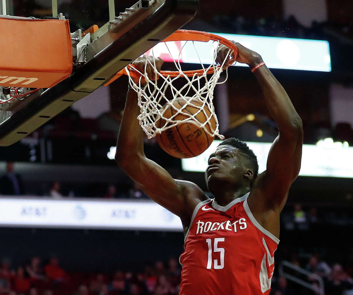 Rockets center Clint Capela will miss at least the next two games with a fractured orbital bone.