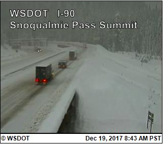 Update I 90 Eastbound Reopened Over Snoqualmie Pass