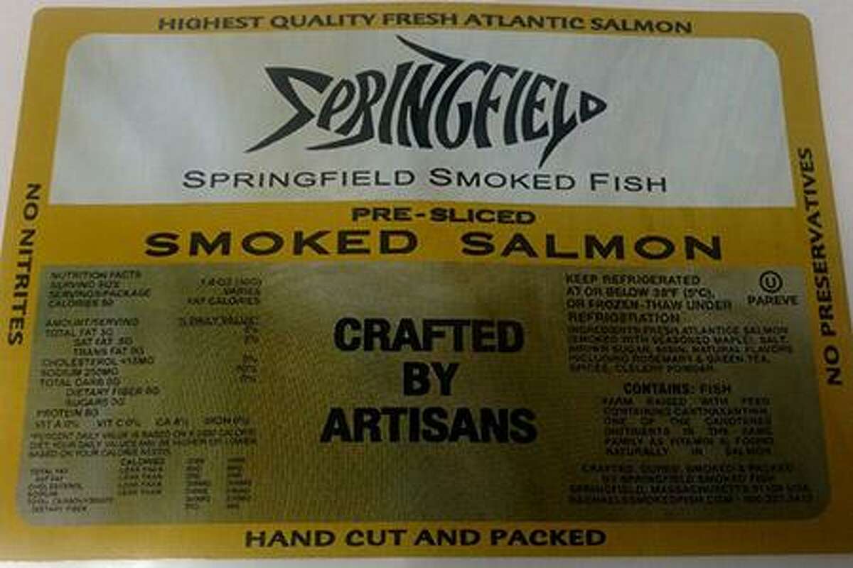 Springfield Smoked Fish of Springfield, Mass.is recalling its 1lb. packages of Prescliced Nova Salmon -- some of which were sold in Connecticut -- because they have the potential to be contaminated with Listeria. Photo courtesy of the U.S. Food and Drug Administration.
