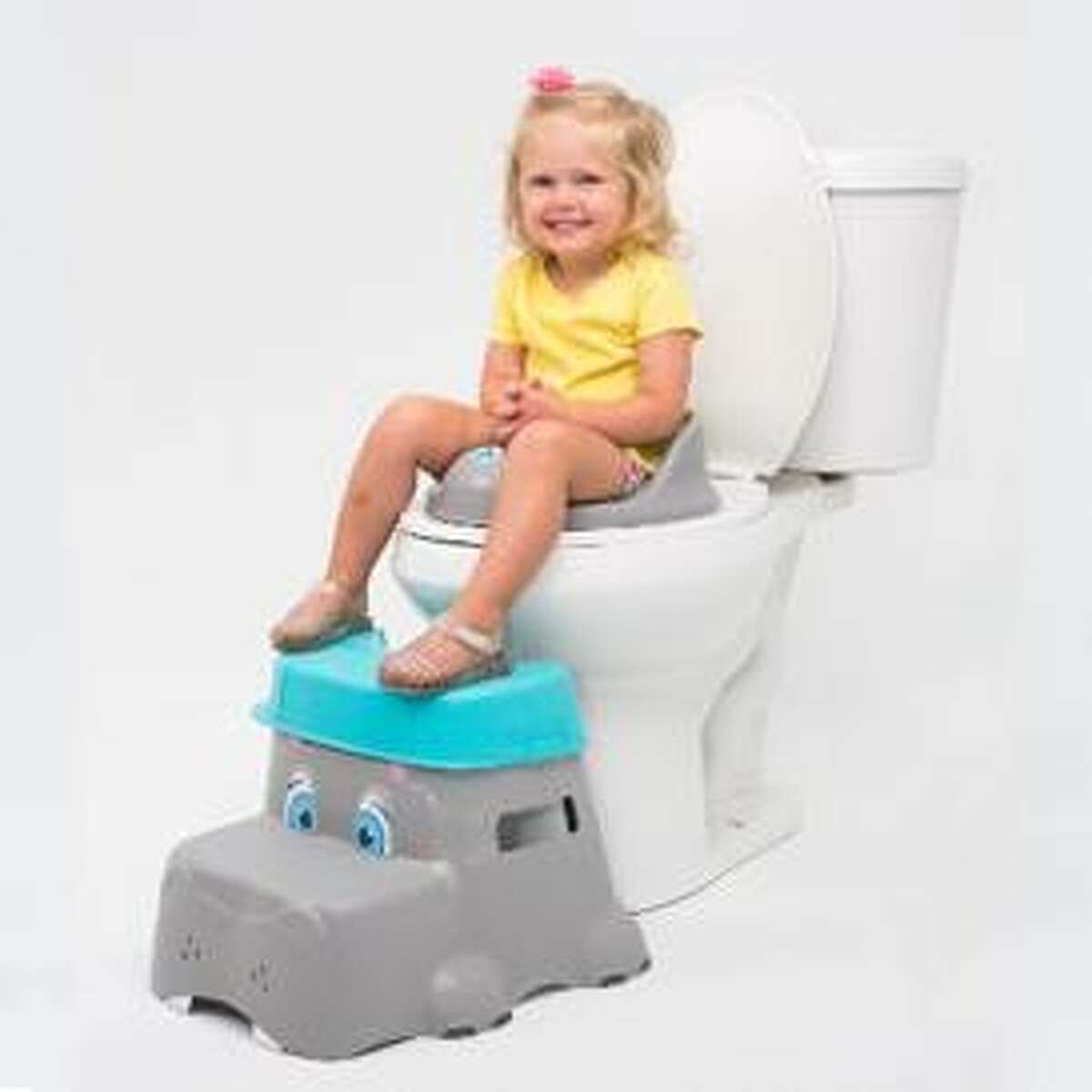 Squatty Potty is recalling about 2,400 children’s toilet step stools because the top removable step which looks like a hat can detach while a child is standing on it, posing a fall hazard. Photo courtesy of the Consumer Product Safety Commission.