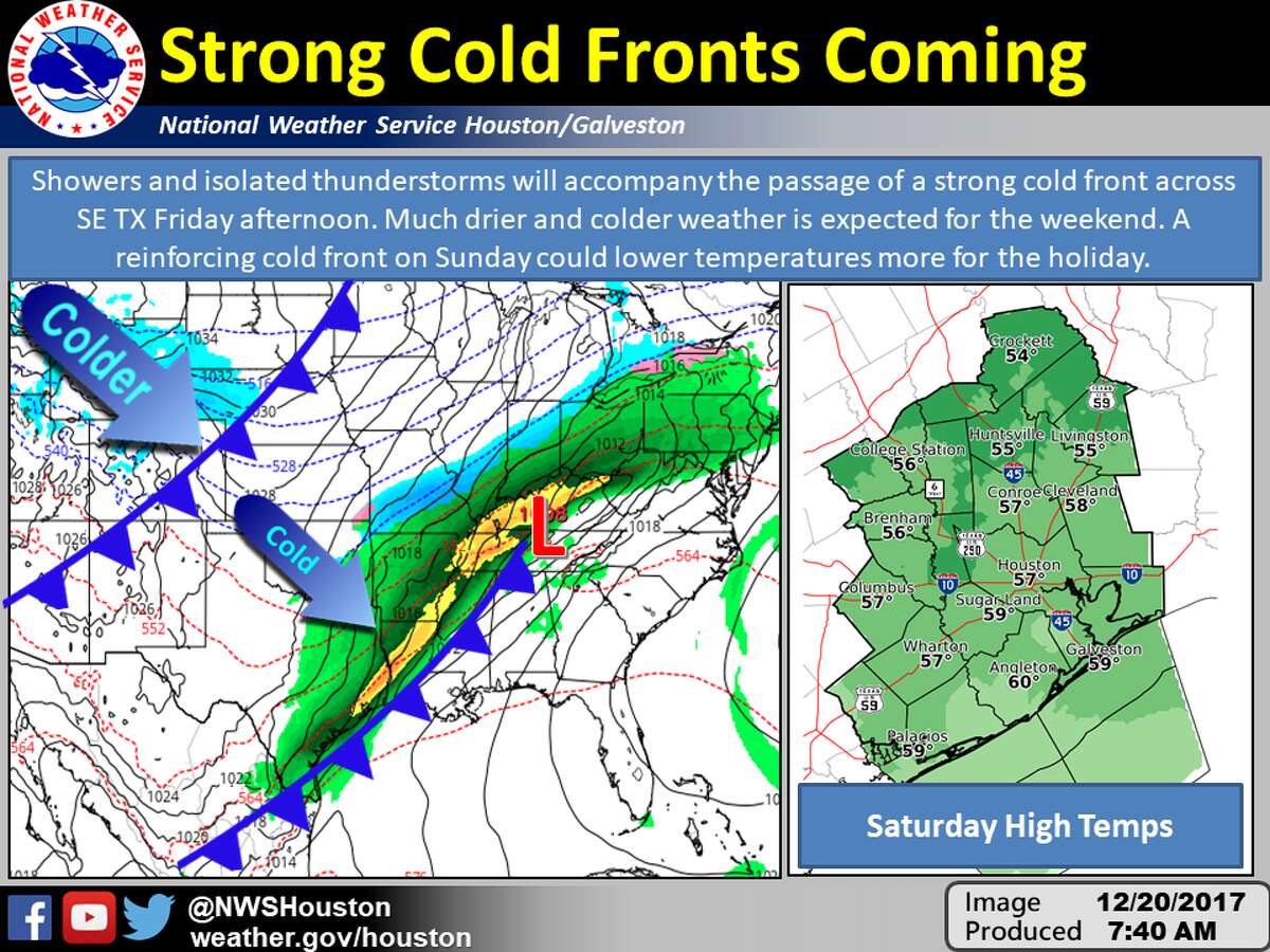 Cold front coming through Texas could cause travel issues for Christmas