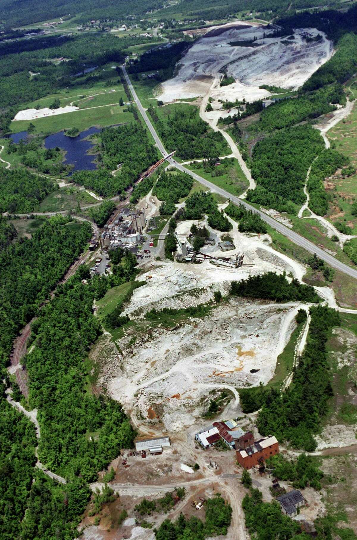 A file photo of the Gouverneur Talc quarry in upstate New York, formerly operated by a subsidiary of R.T. Vanderbilt Co.