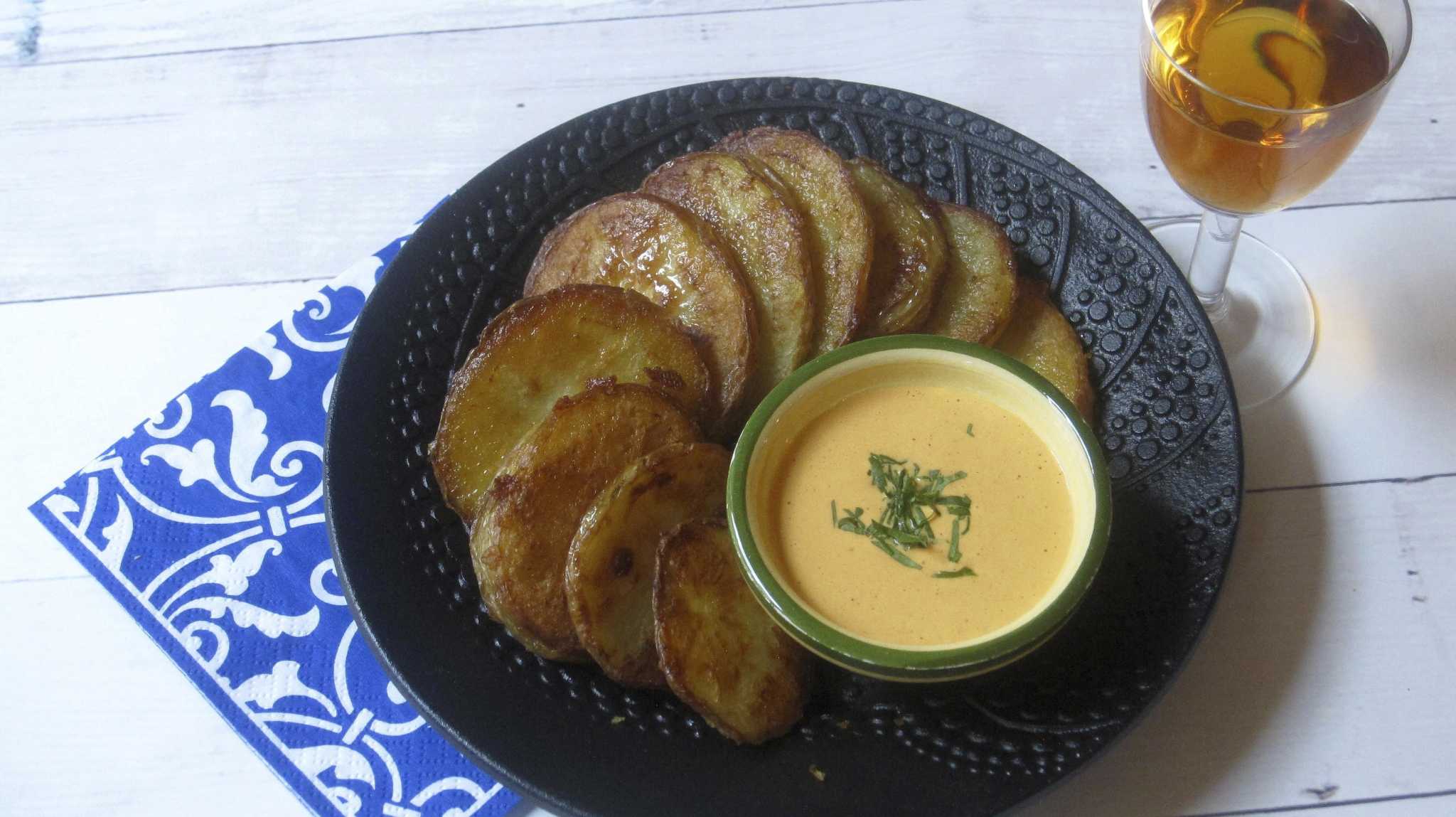 Spanishstyle crispy potatoes for New Year's party